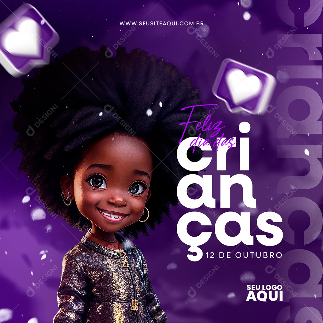 Feliz Dia das Crianças 12 de Outubro Social Media PSD Editável