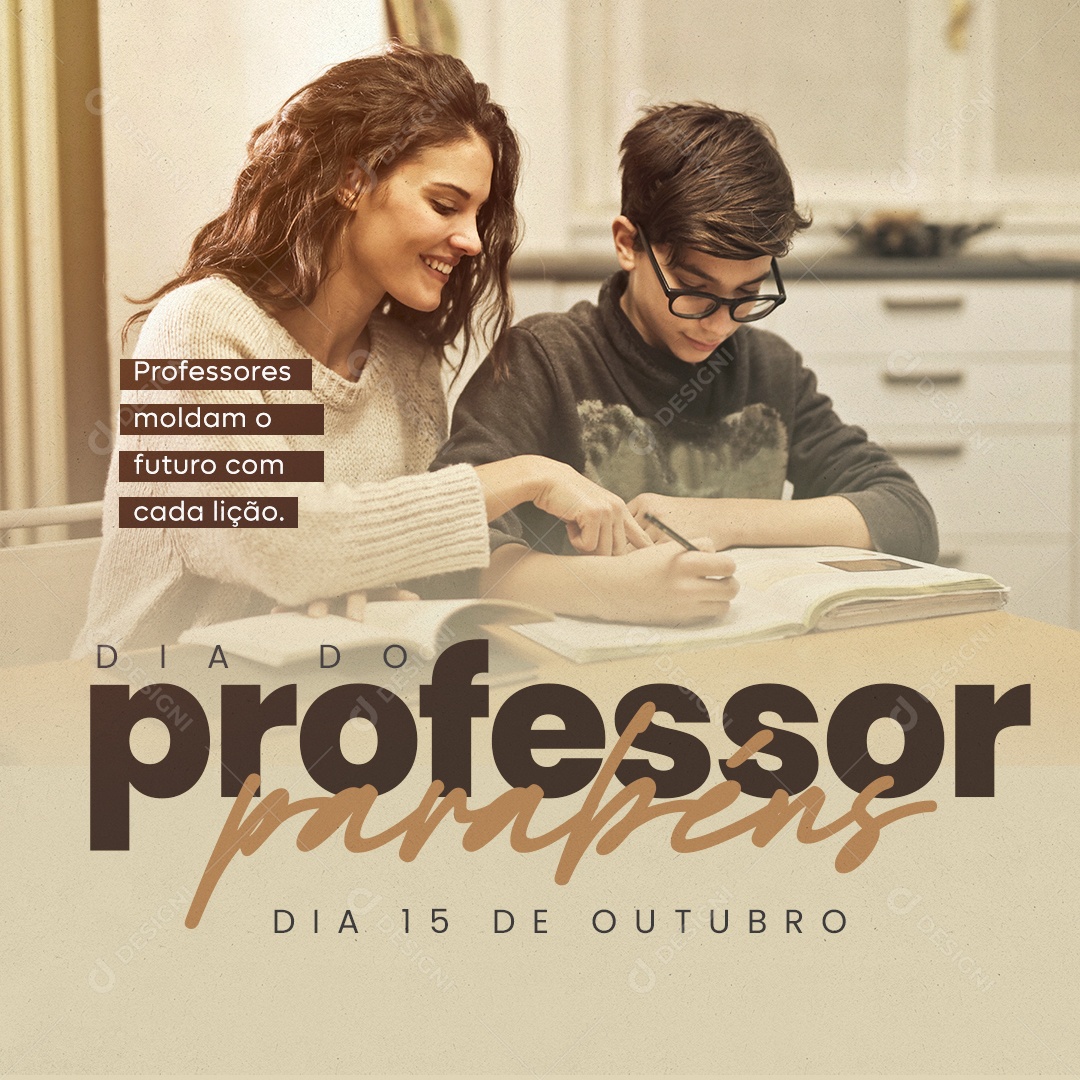 Futuro Com Cada Lição Dia Do Professor Social Media PSD Editável