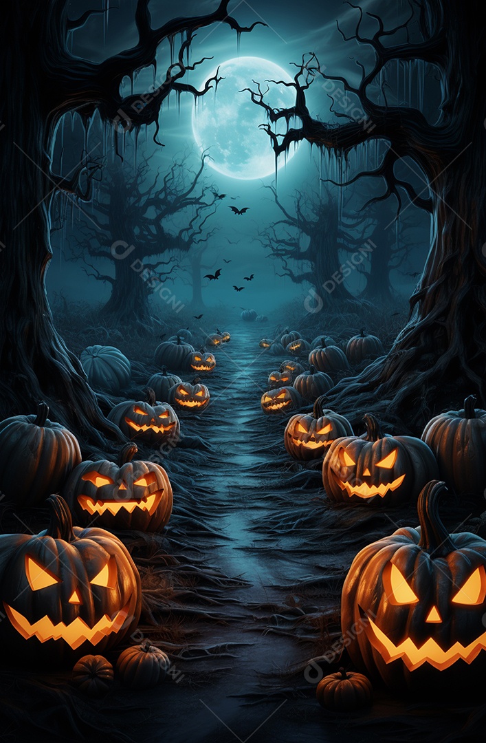 Cenário de halloween Ilustração