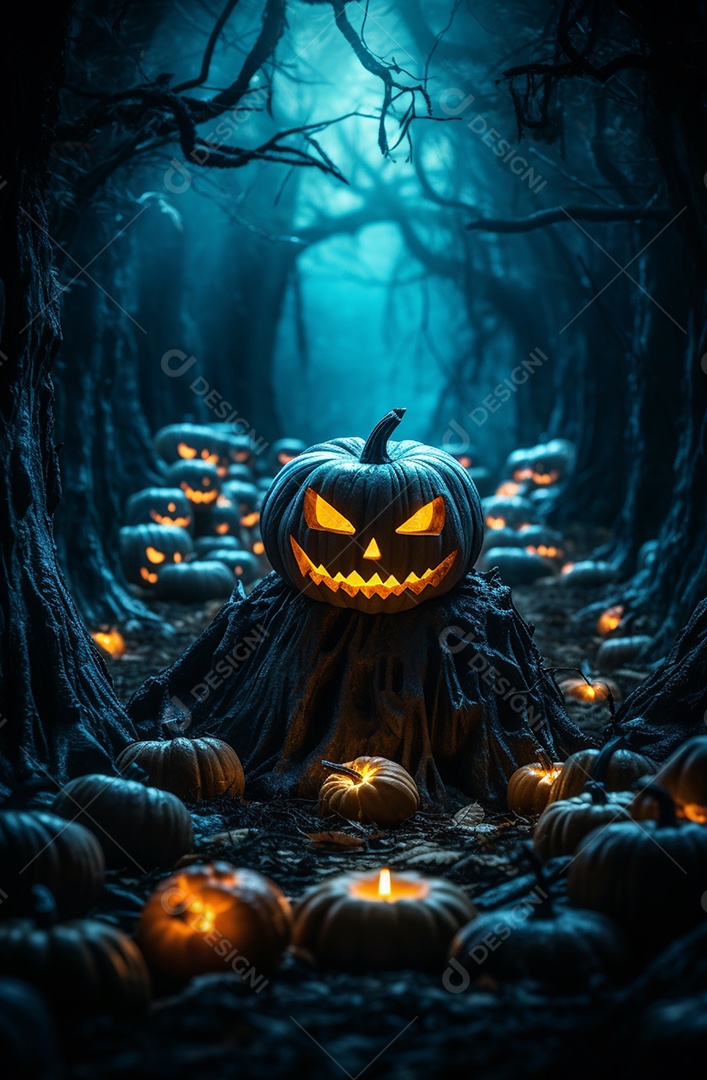 Cenário de halloween Ilustração