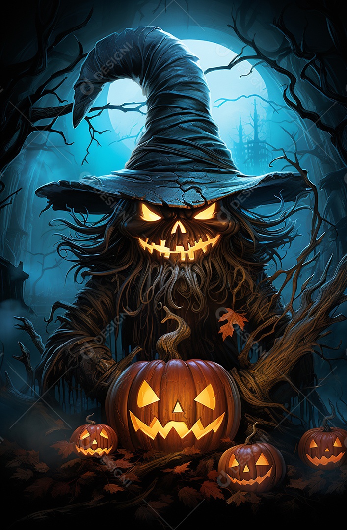 Cenário de halloween Ilustração