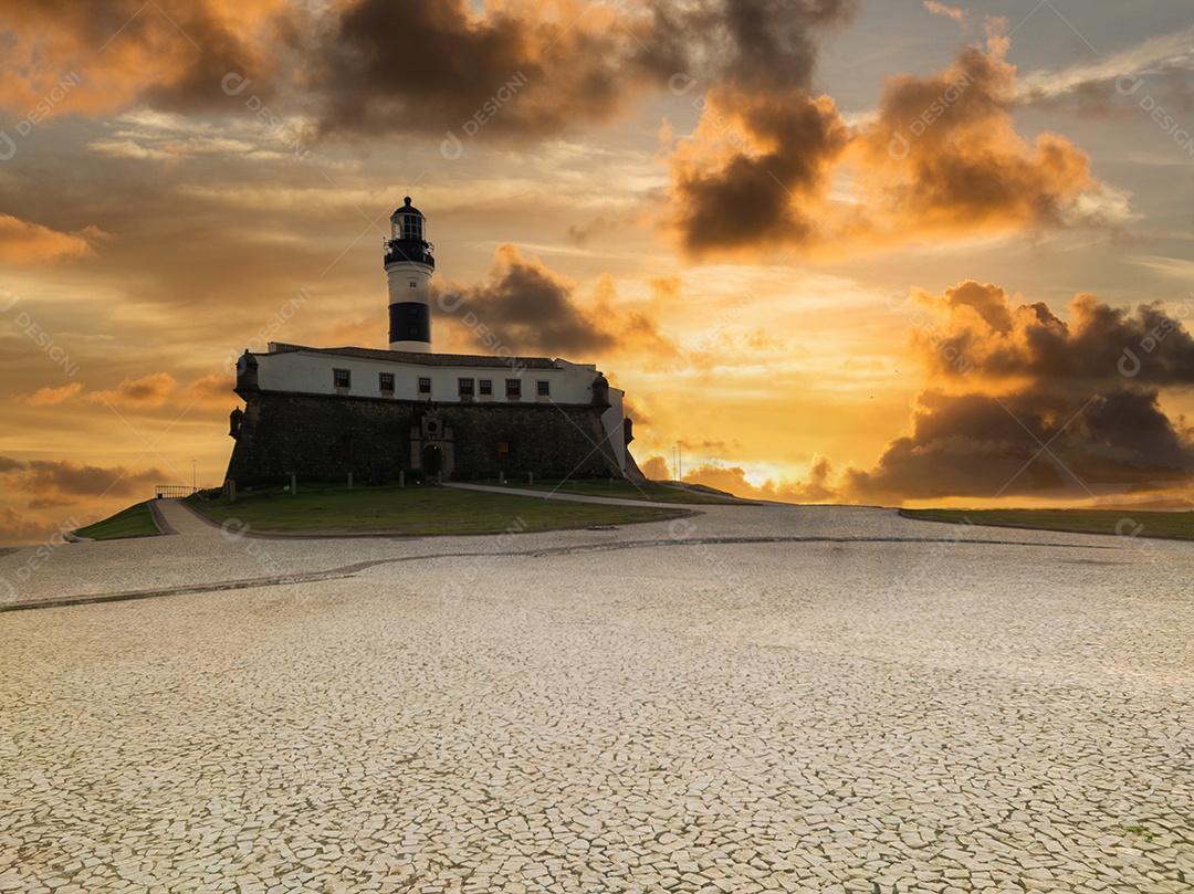 Bela vista do Farol da Barra em Salvador