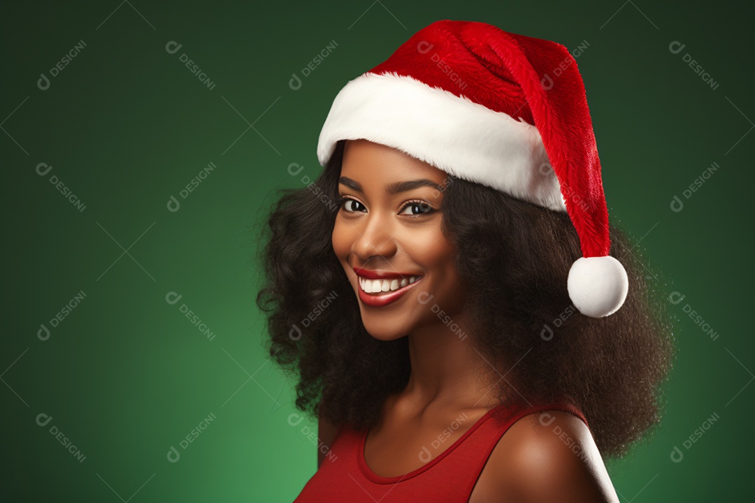 Mulher celebrando natal