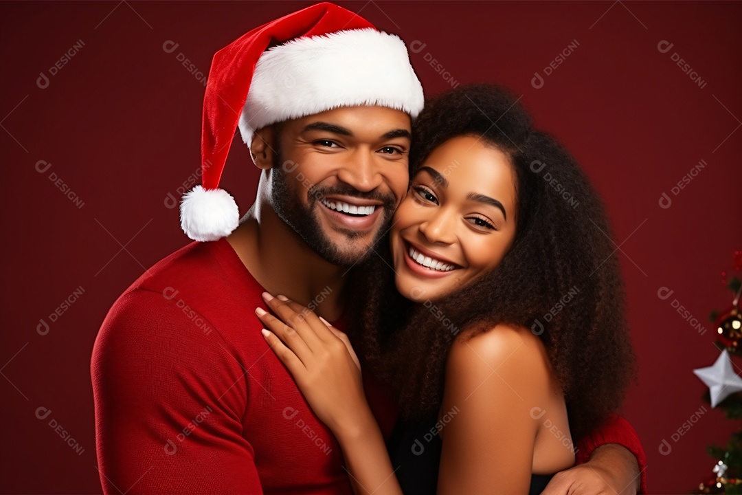 Pessoas casal homem e mulher celebrando natal