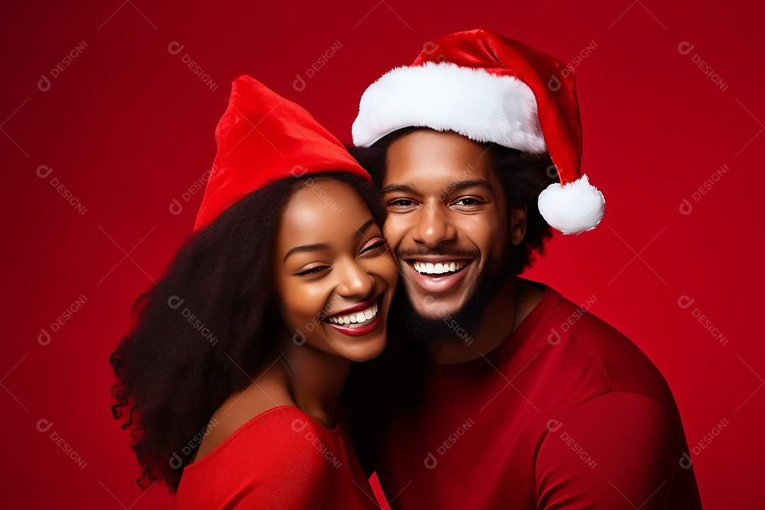 Pessoas casal homem e mulher celebrando natal