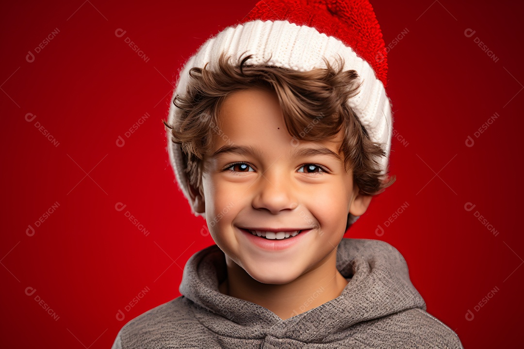 Criança jovem feliz em um fundo isolado