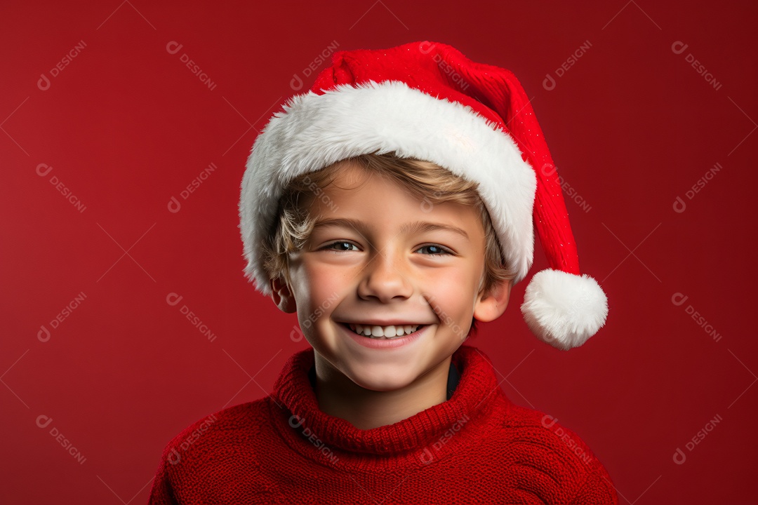 Criança jovem feliz em um fundo isolado
