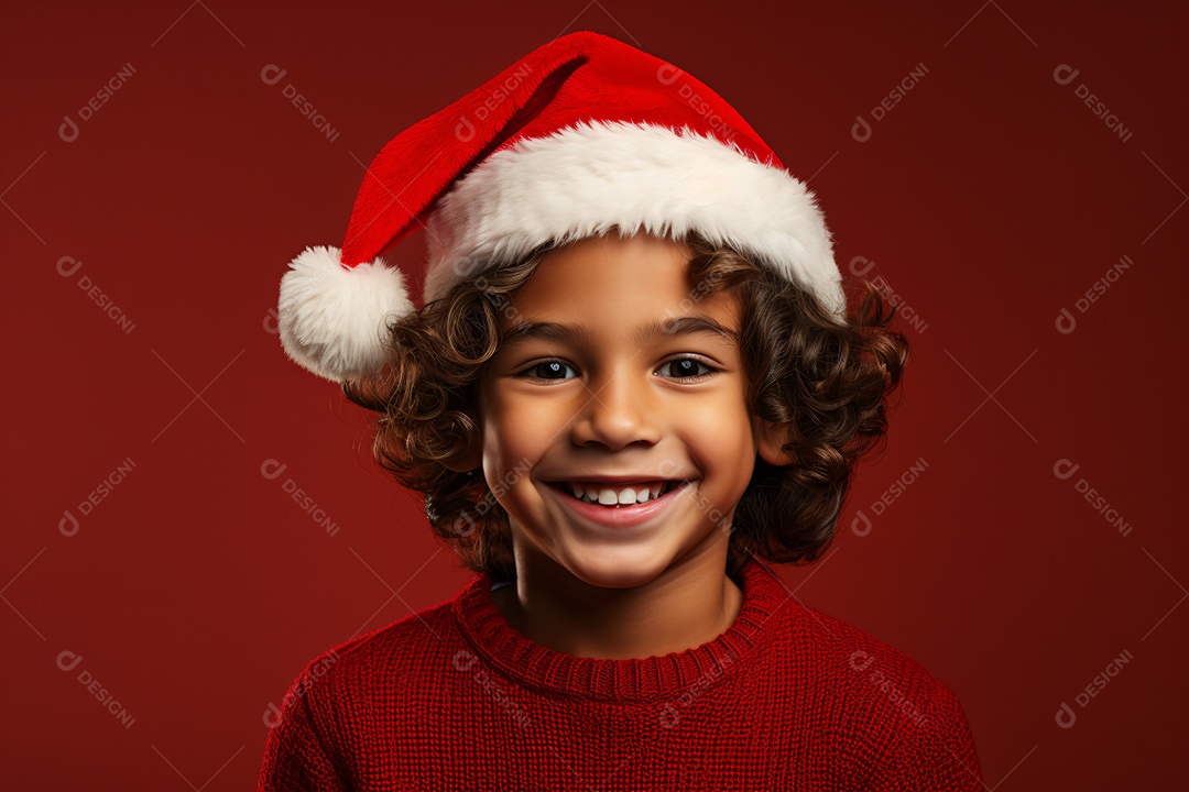 Criança jovem feliz em um fundo isolado