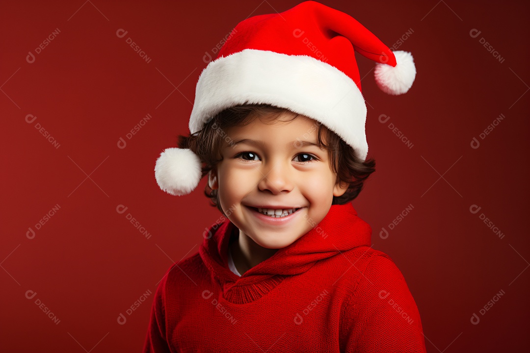 Criança jovem feliz em um fundo isolado