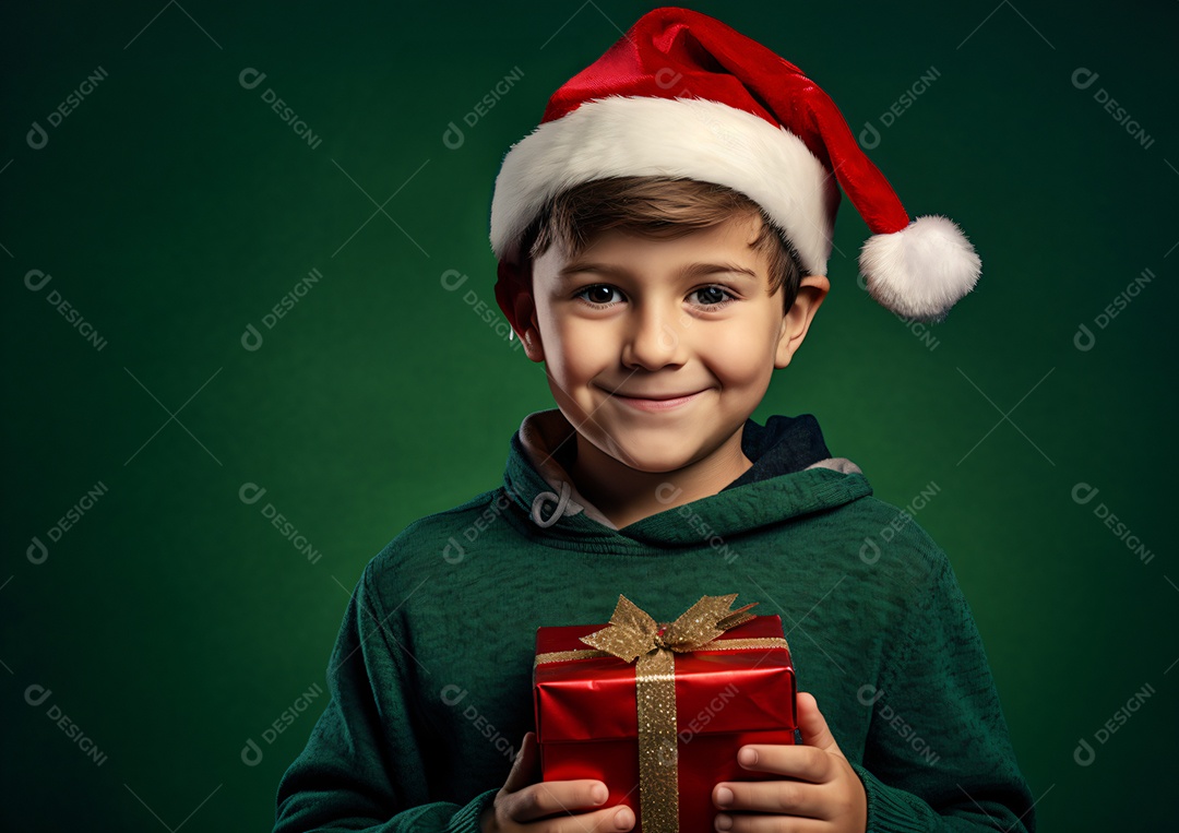 Criança jovem feliz em um fundo isolado