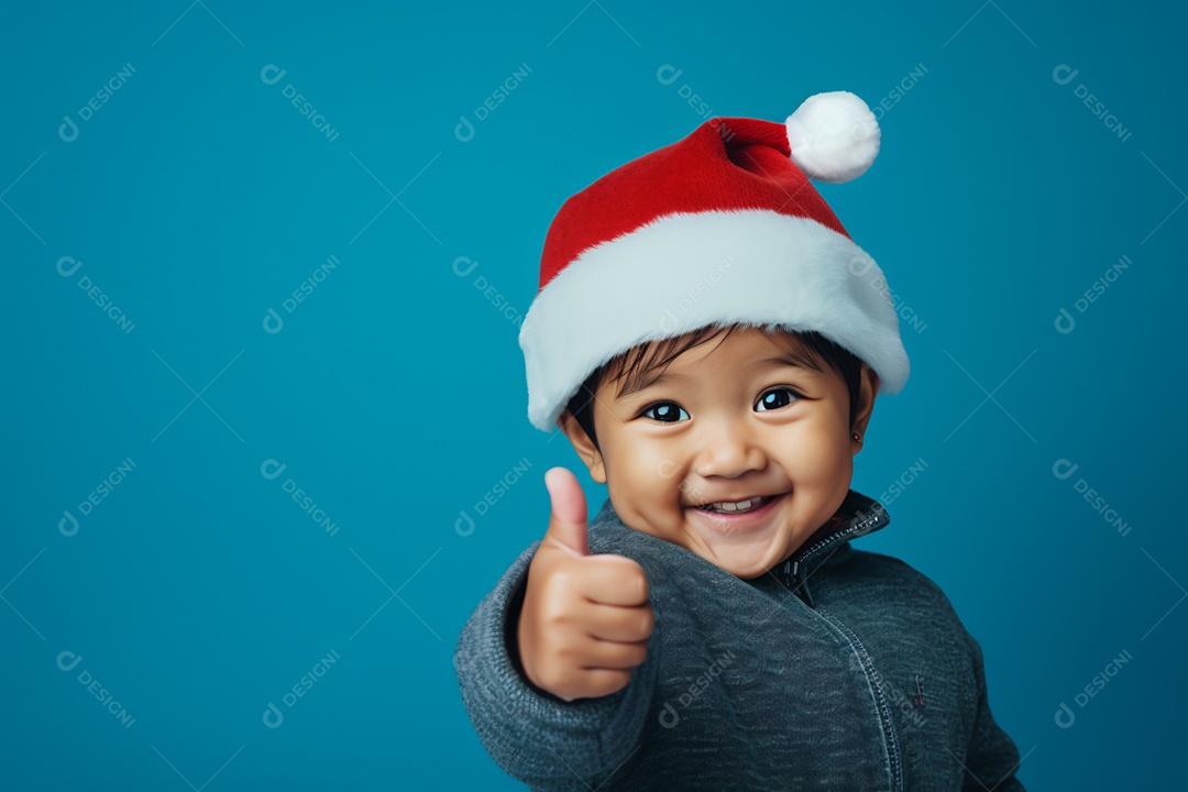 Criança jovem feliz em um fundo isolado