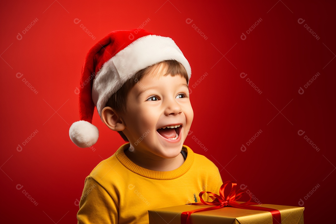 Criança jovem feliz em um fundo isolado