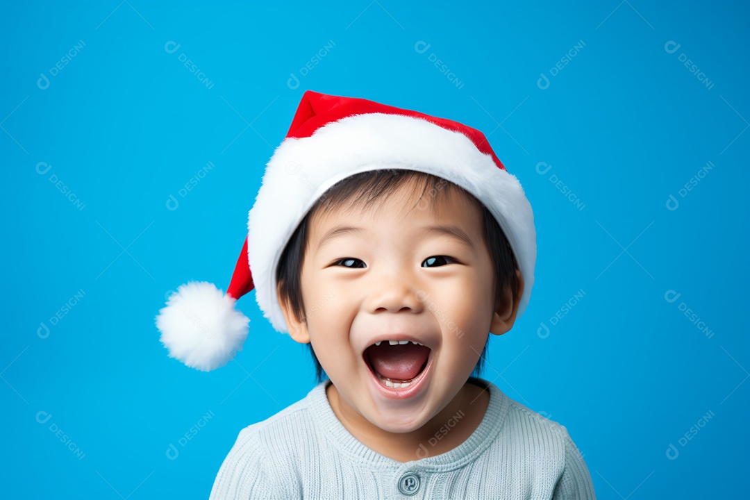 Criança jovem feliz em um fundo isolado