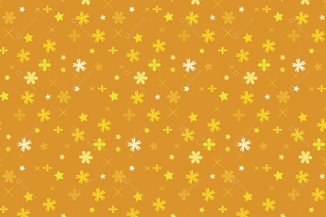 Background de Flores Ilustração Vetor EPS