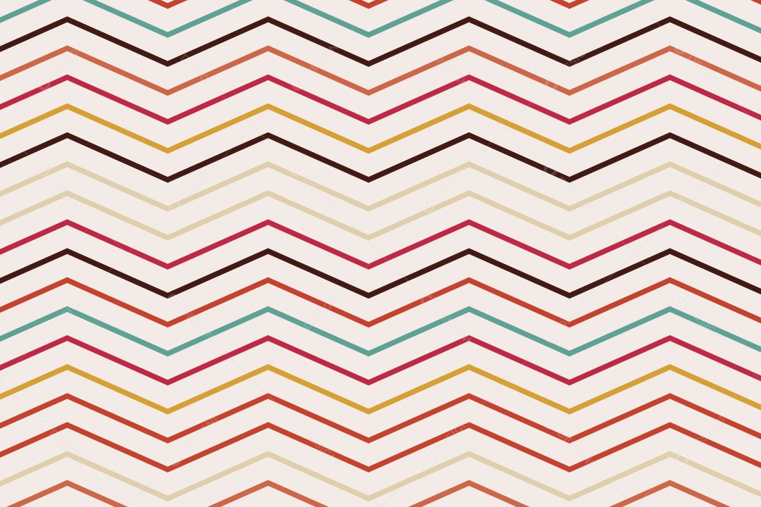 Padrão em Ziguezague Ilustração Vetor EPS