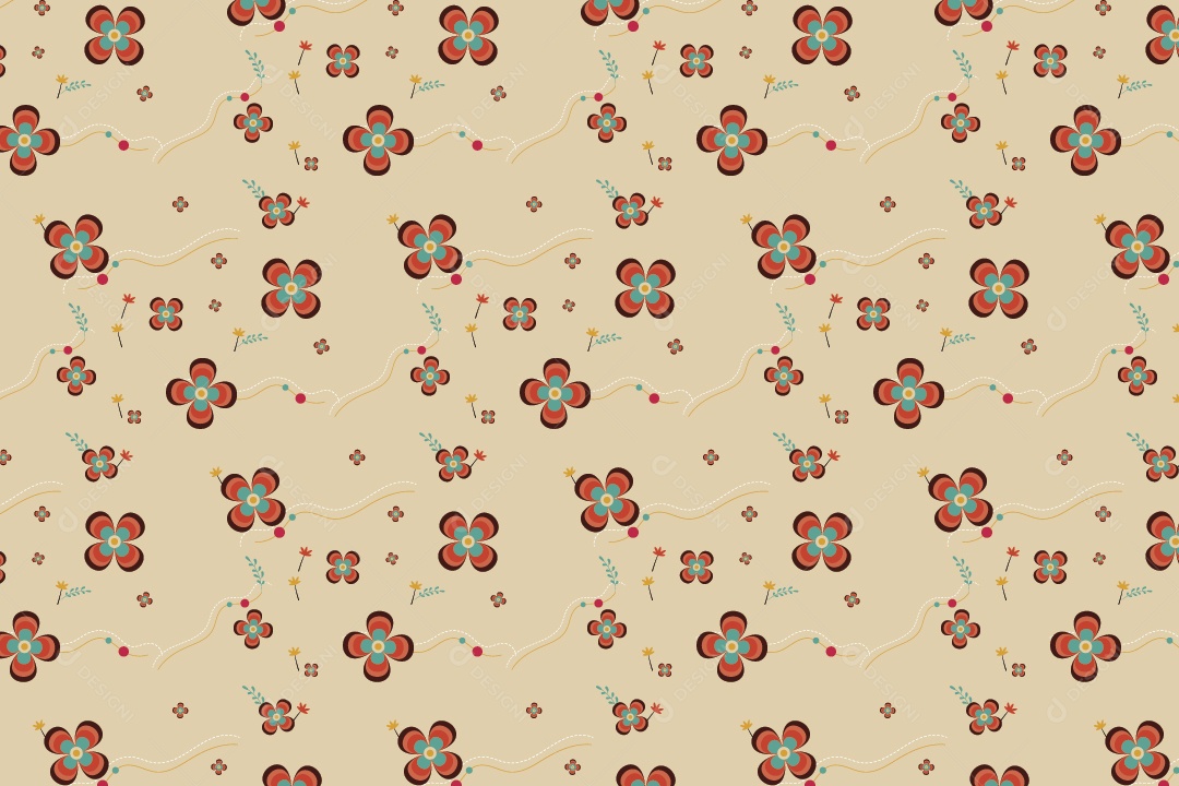 Padrão de Papel de Parede Ilustração Vetor EPS