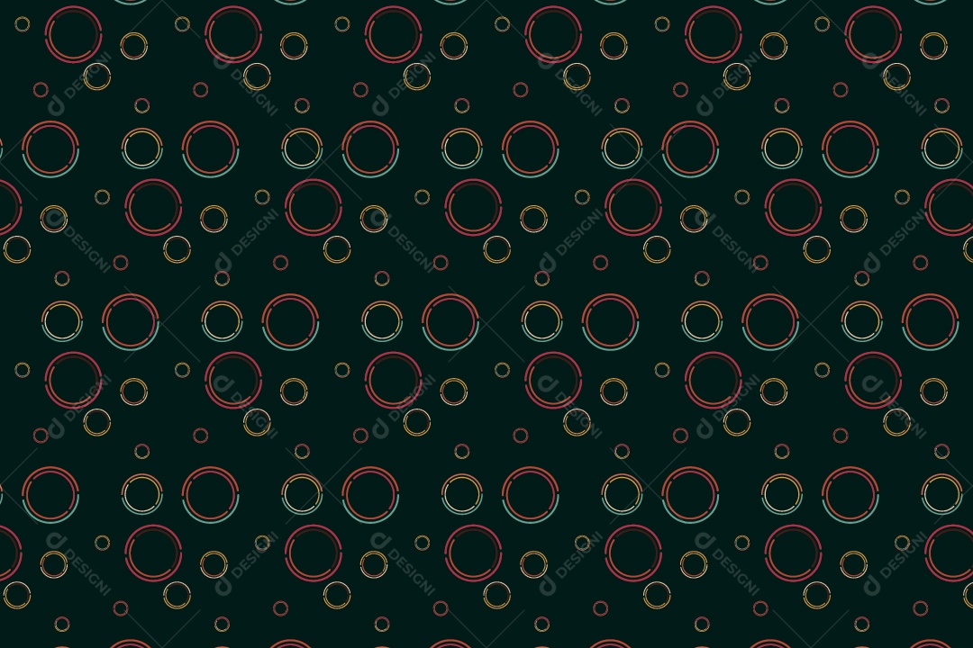 Padrão de Círculos Ilustração Vetor EPS