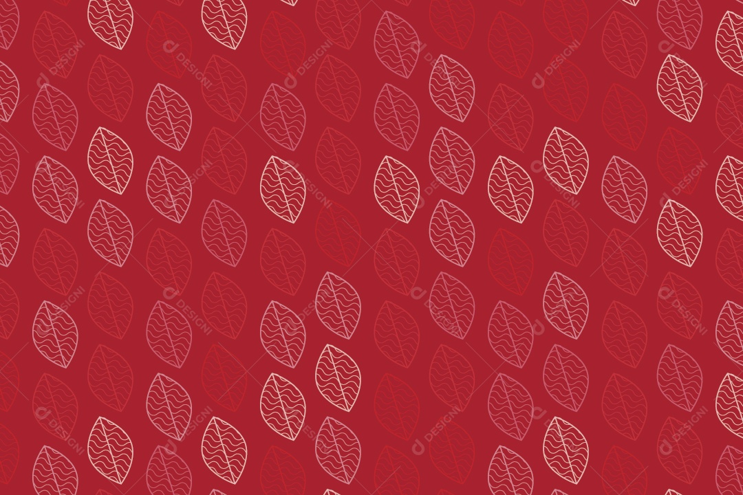 Background de Folhas Desenhas Ilustração Vetor EPS