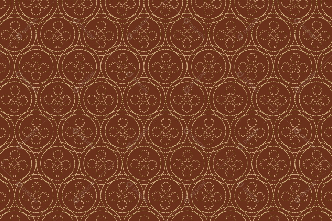 Padrão de Círculos Ilustração Vetor EPS