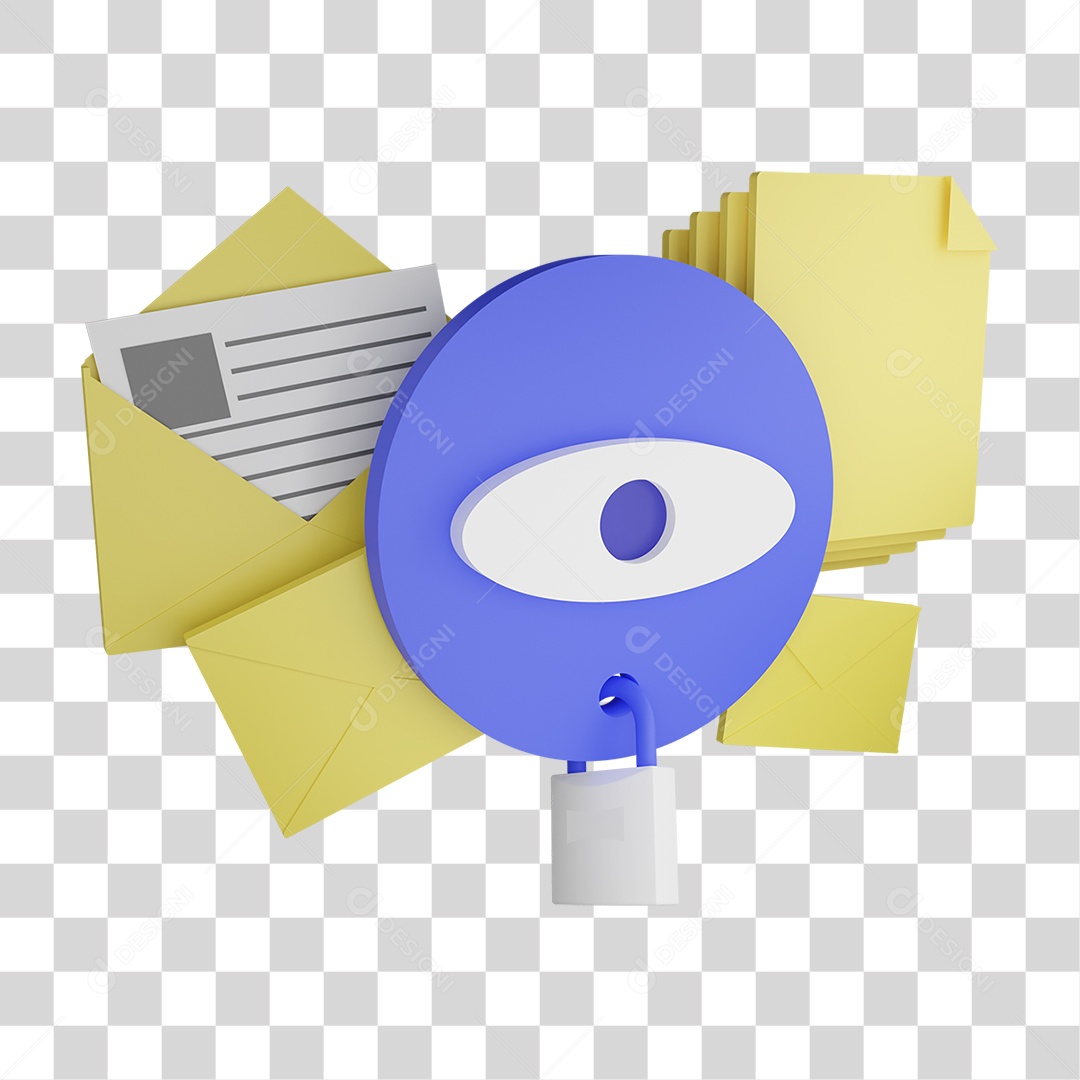 Ícone de Pastas Travadas PNG Transparente