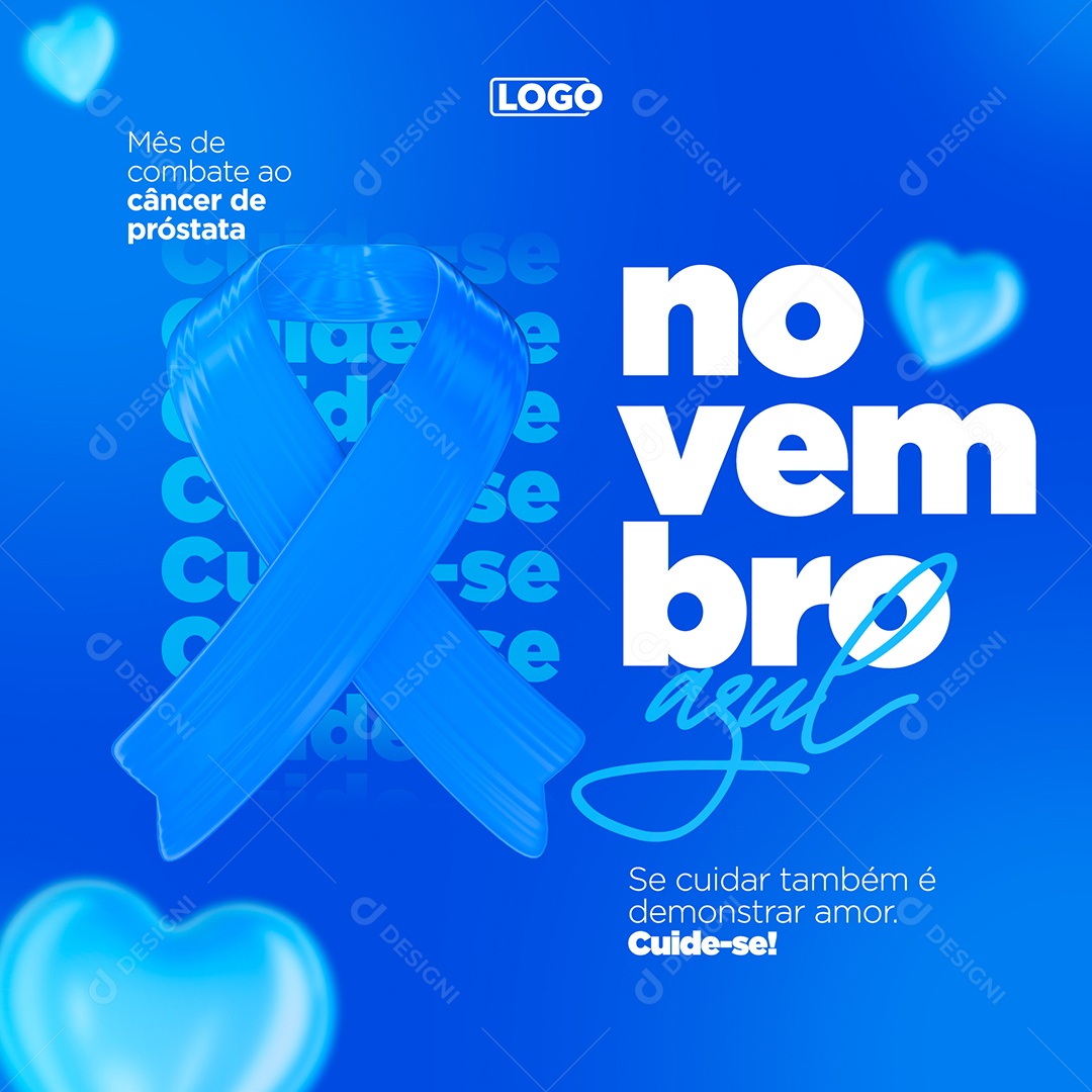 Social Media Novembro Azul Câncer De Próstata PSD Editável