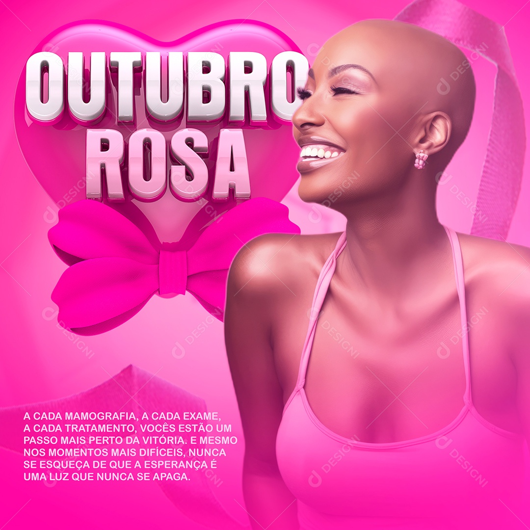 Pink October Social Media PSD Editable