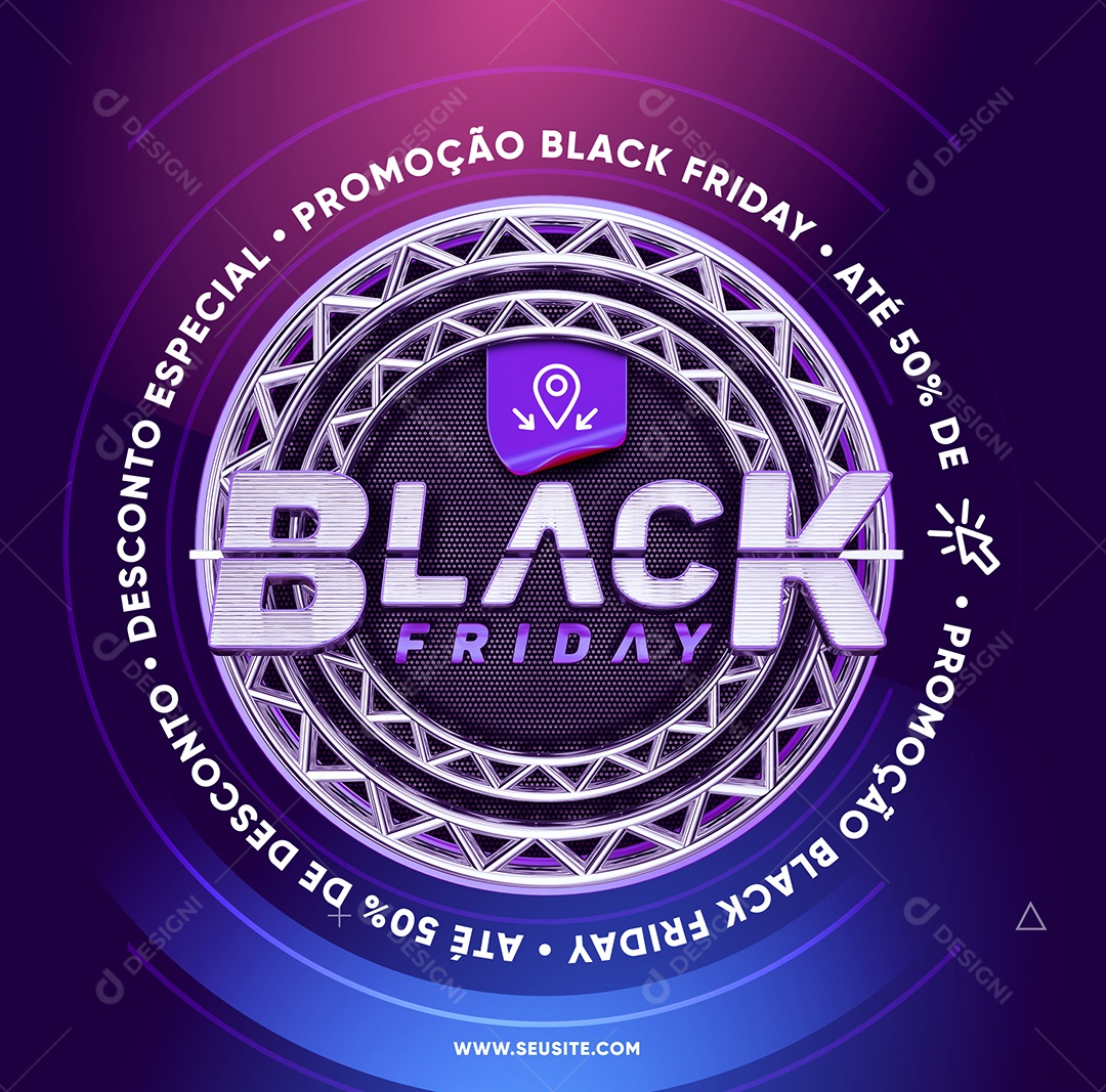 Black Friday Promotion: Up to 50% Off Stores, Supermarket, Shopping, Social Media, Editable PSD