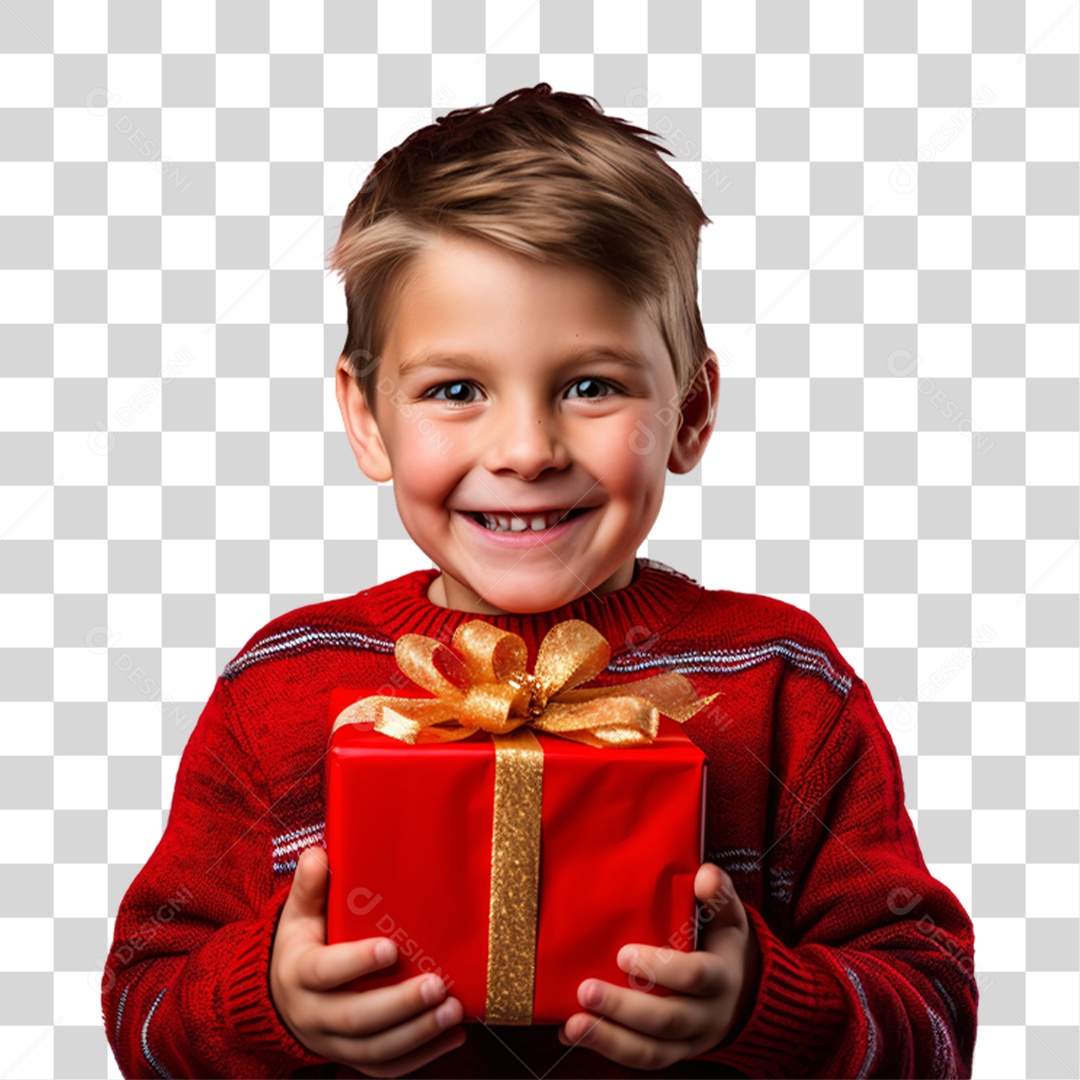 Criança Vestida Para o Natal PNG Transparente