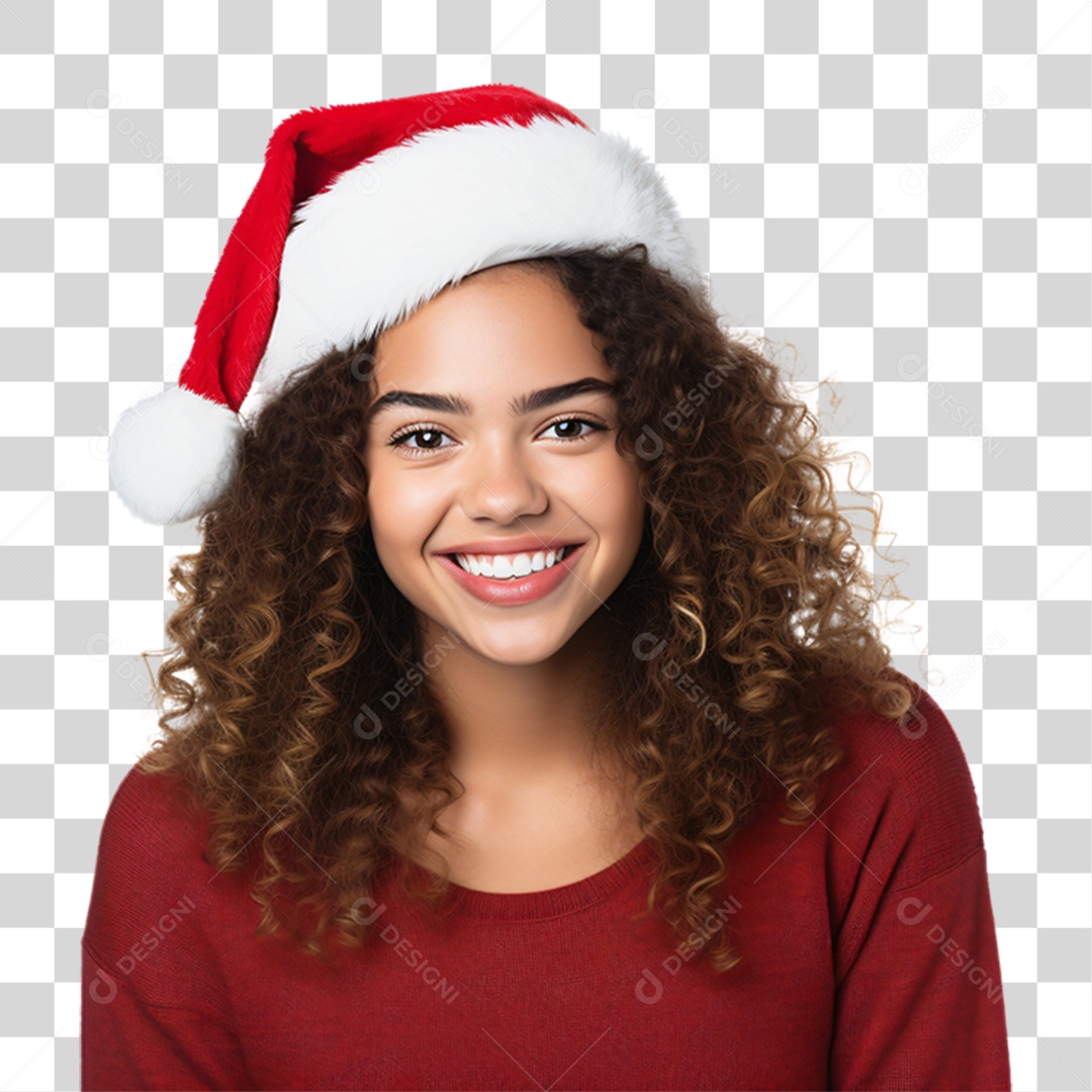 Mulher Vestida Para o Natal PNG Transparente