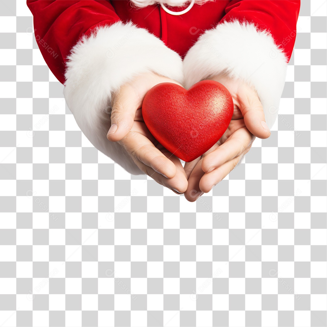 Mãos Segurando um Coração PNG Transparente
