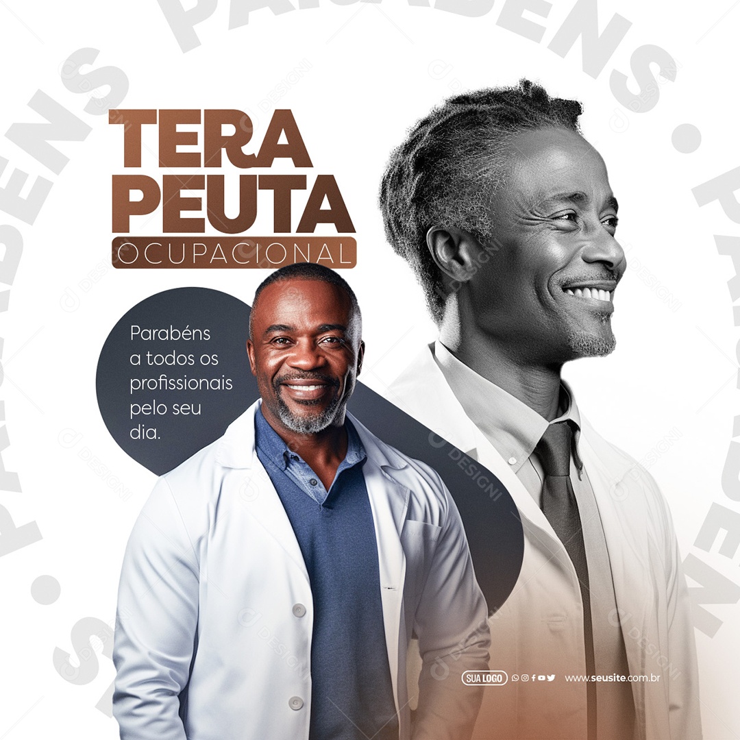 Social Mídia Dia do Terapeuta Ocupacional 13 de Outubro Parabéns a todos os Profissionais PSD Editável