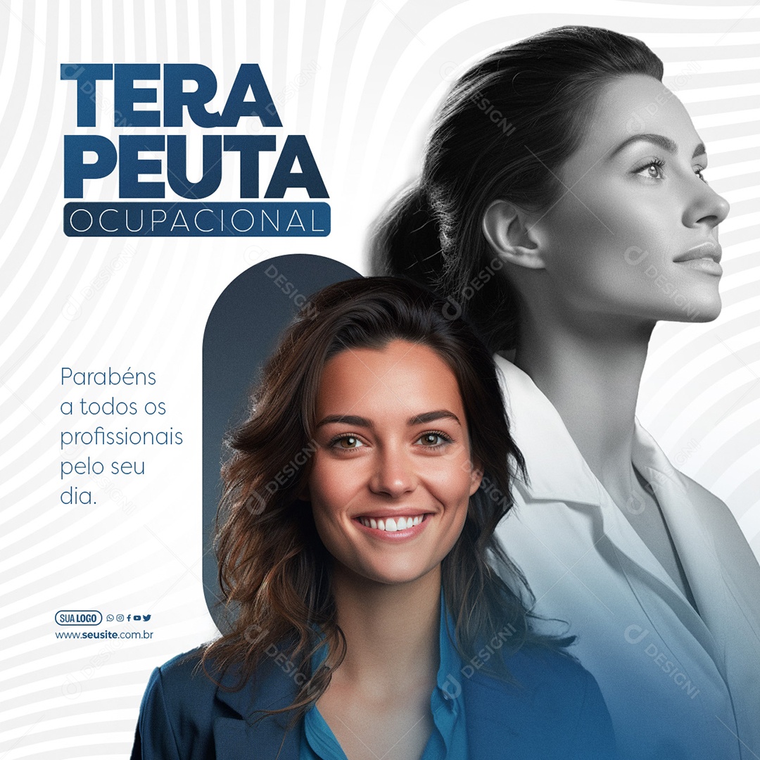 Dia do Terapeuta Ocupacional 13 de Outubro Parabéns a todos os Profissionais Social Media PSD Editável