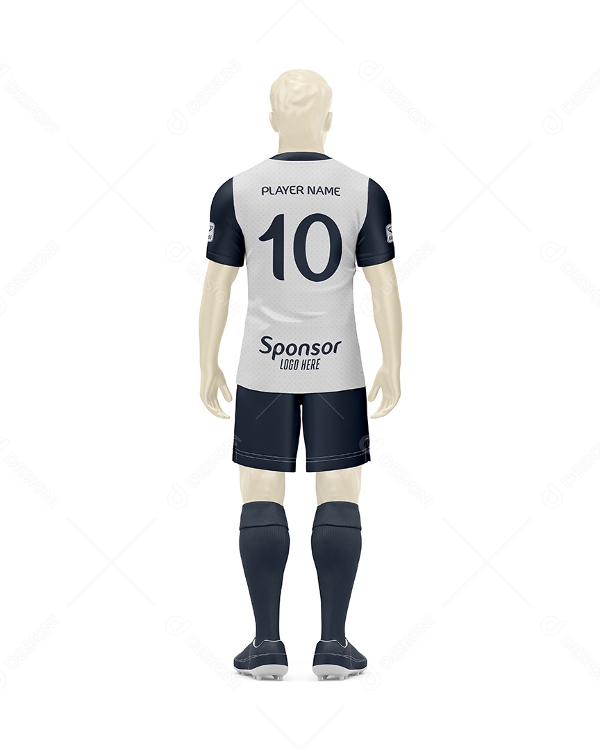 Manequin Com Uniforme De Futebol Costa Mockup PSD Editável