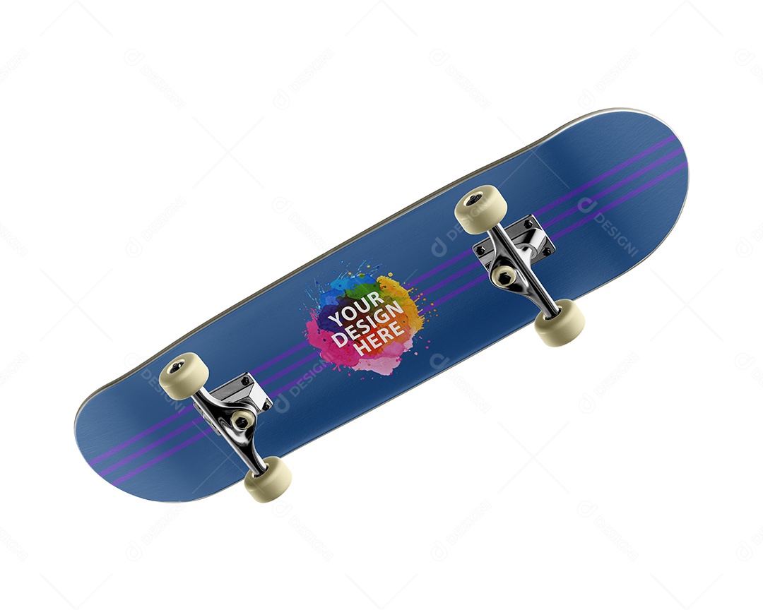 Mockup De Skate Parte De Baxo PSD Editável