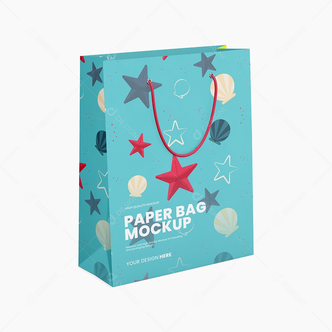 Sacola de Compras Mockup PSD Editável