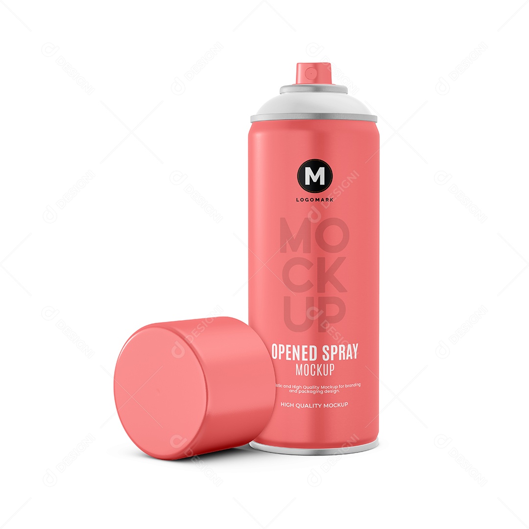 Mockup De Spray PSD Editável