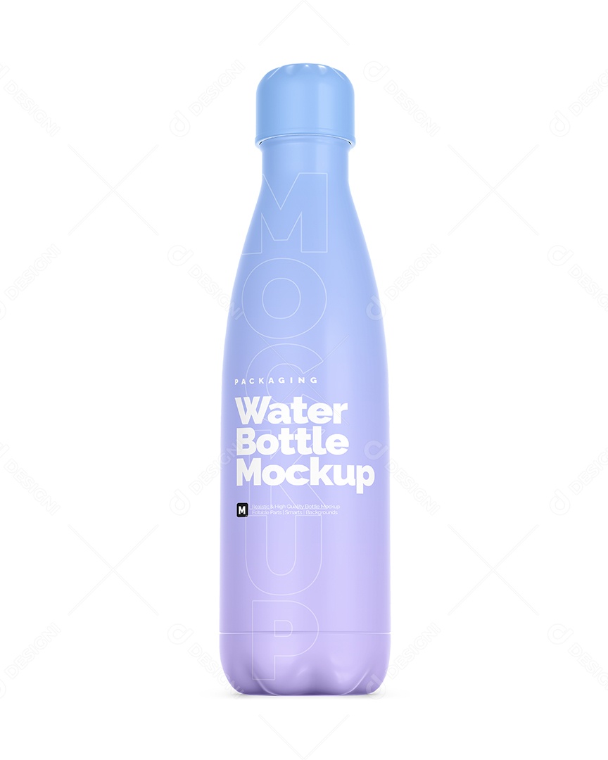 Garrafa Mockup PSD Editável