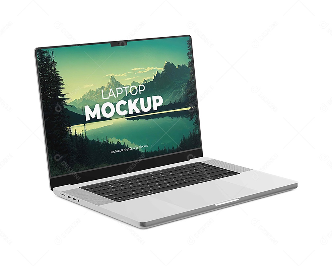 Mockup Notebook laptop Lado PSD Editável