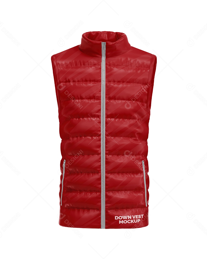Vista Frontal do Colete Mockup PSD Editável