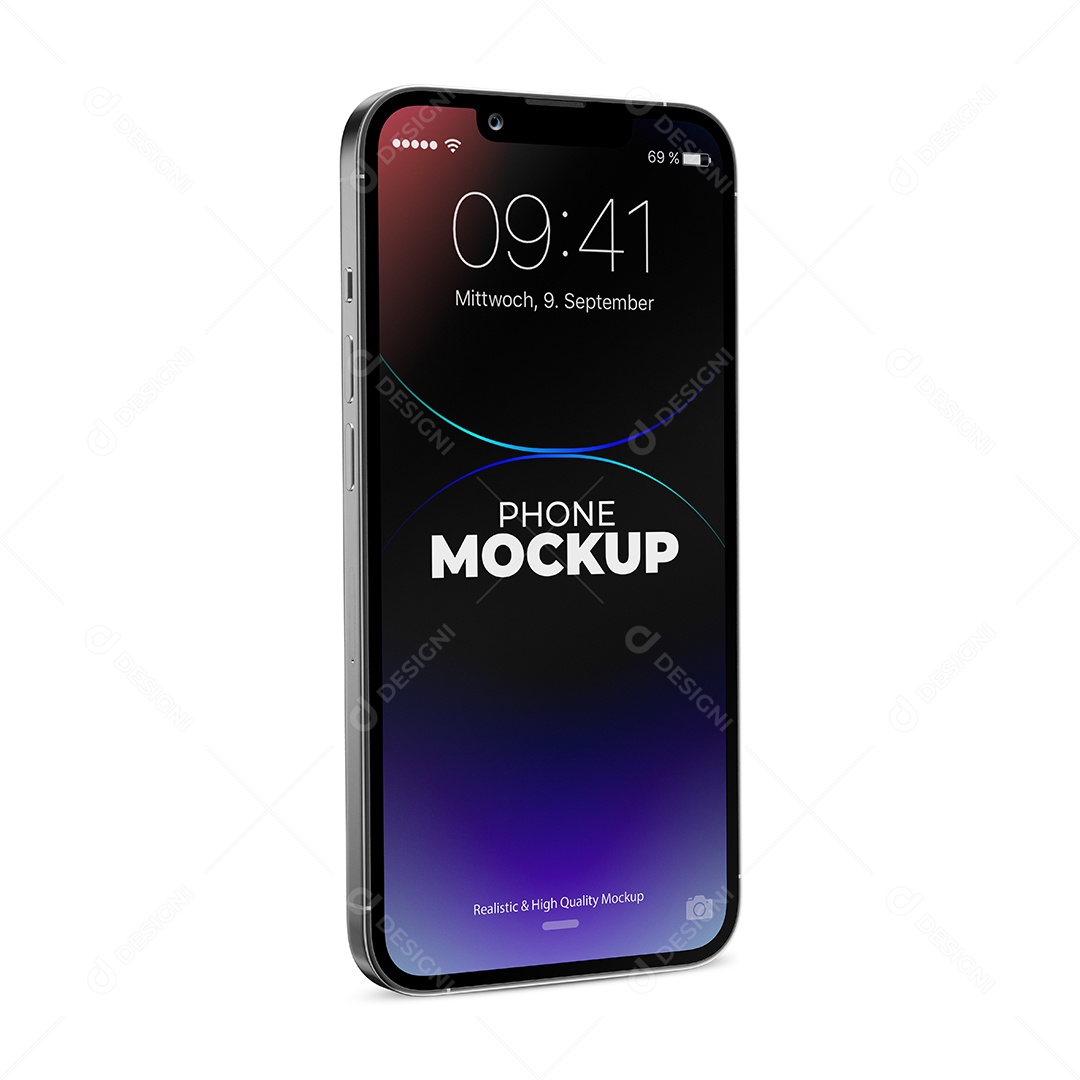 Mockup Aparelho Eletrônico Phone Lado PSD Editável