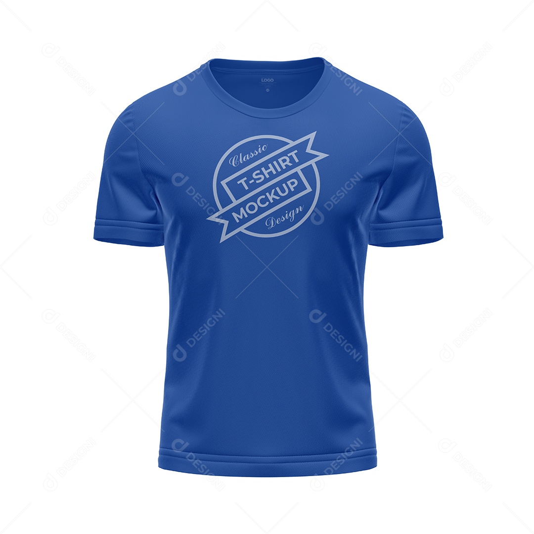 Camiseta Vista De Frente PSD Editável Mockup