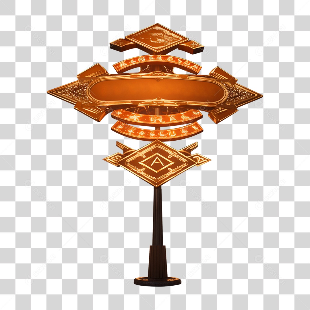 Placa Letreiros PNG Transparente