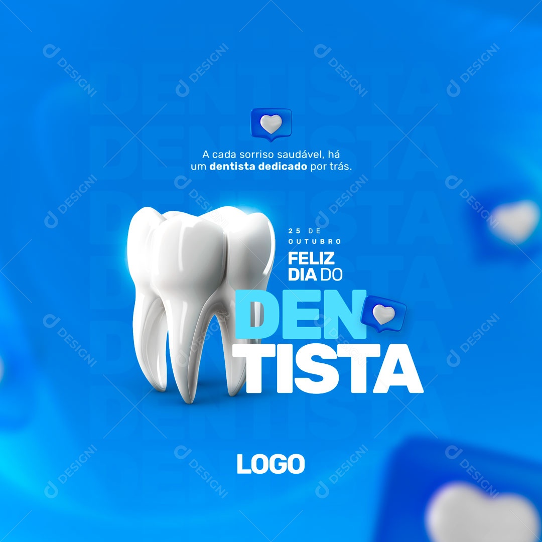 Sorriso Saúdavel Feliz Dia Do Dentista Social Media PSD Editável