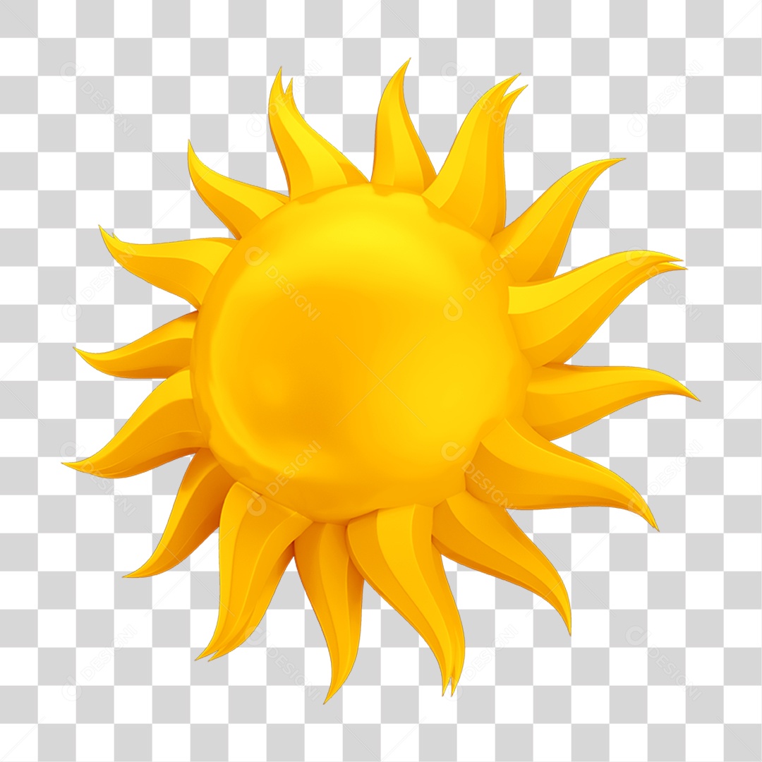 Emoji Sol PNG Transparente