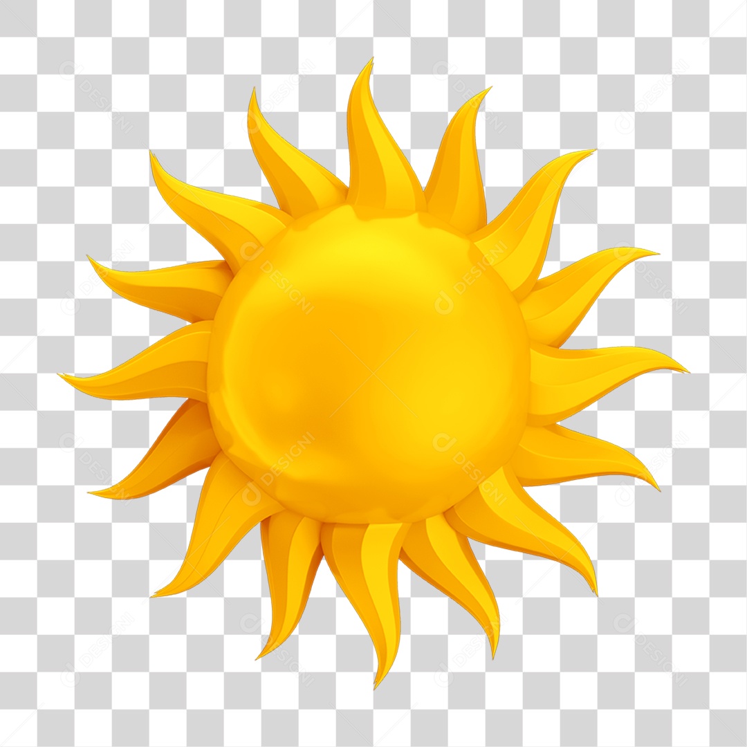 Emoji Sol PNG Transparente