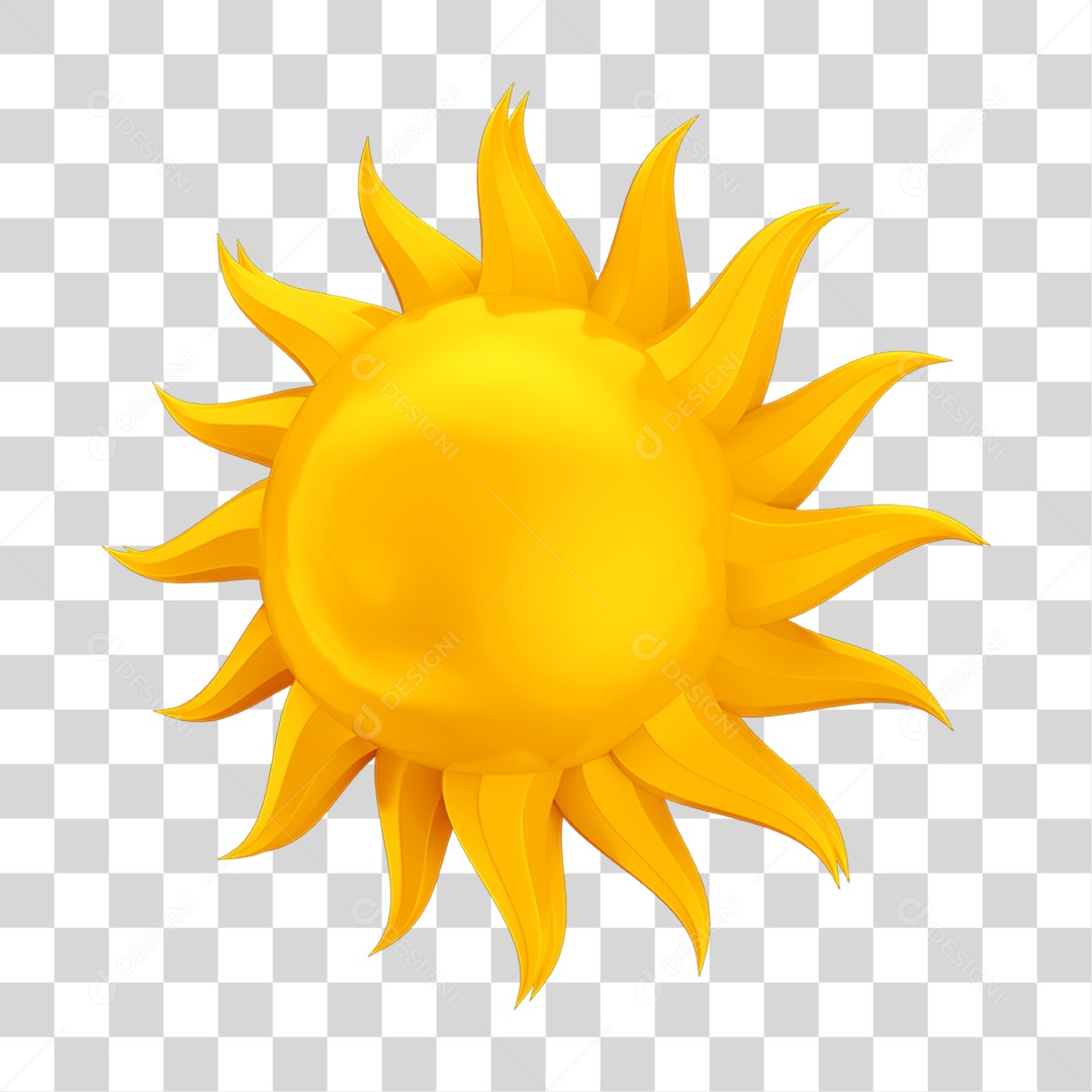 Emoji Sol PNG Transparente