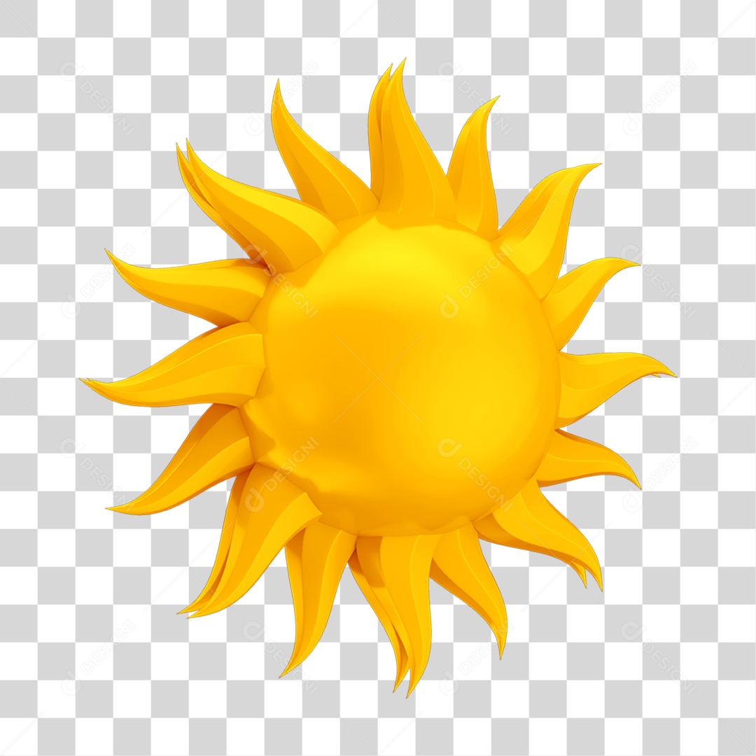 Emoji Sol PNG Transparente