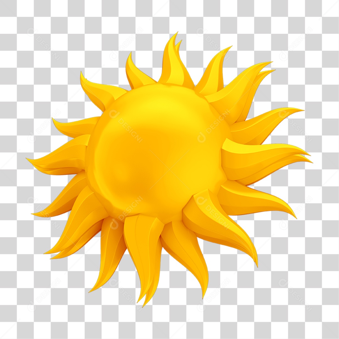 Emoji Sol PNG Transparente