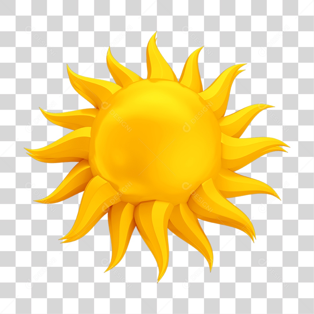 Emoji Sol PNG Transparente