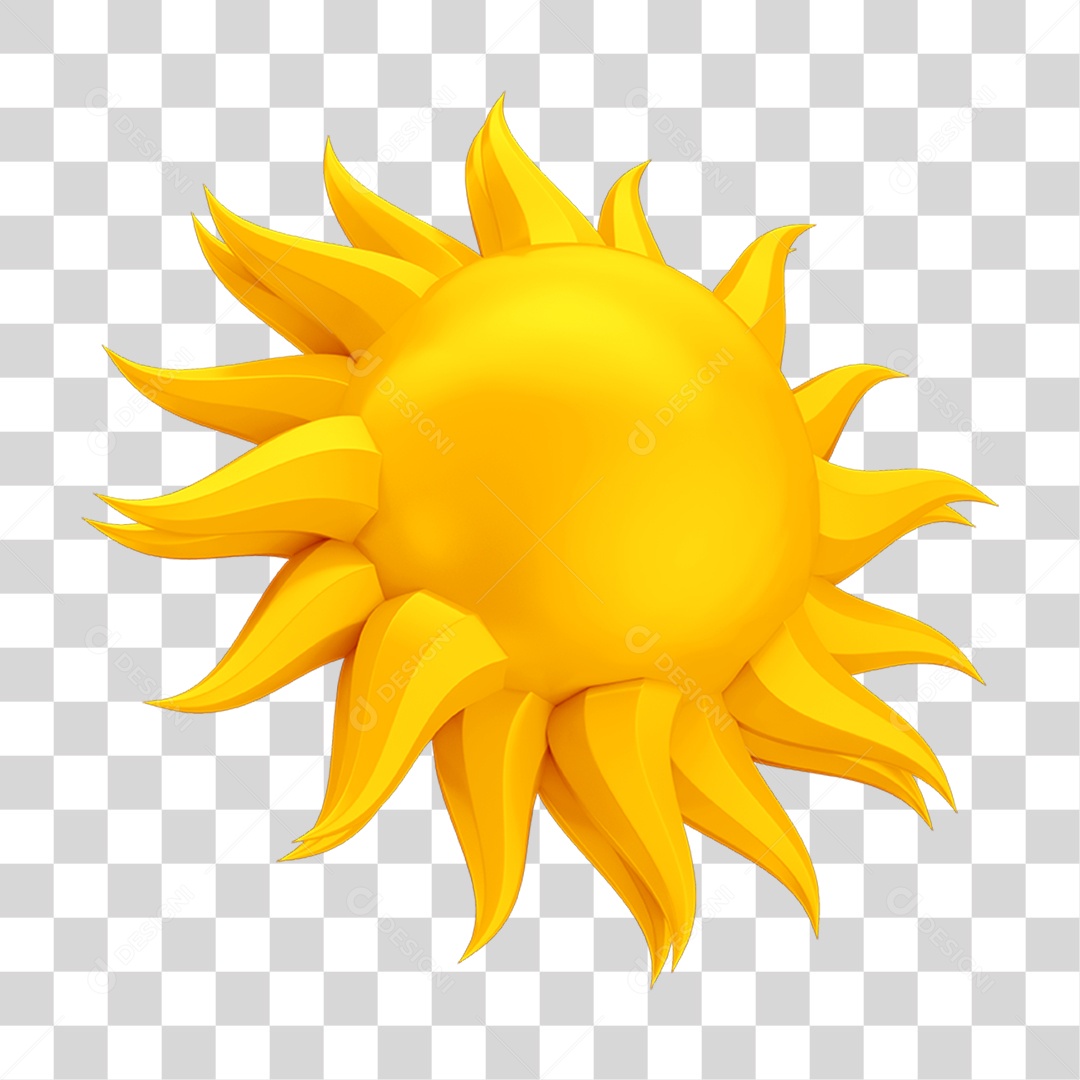 Emoji Sol PNG Transparente